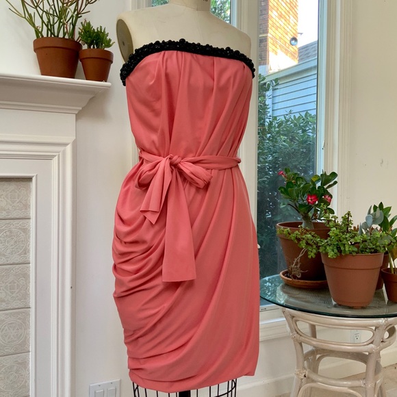 ❤️VERA WANG❤️ NWOT Lavender Strapless Draped Dress - Picture 8 of 8